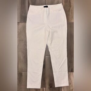 “WhiteHouseBlackMarket” ‘The Slim Ankle’ Cream 🍦 Colored Trousers W. size 2